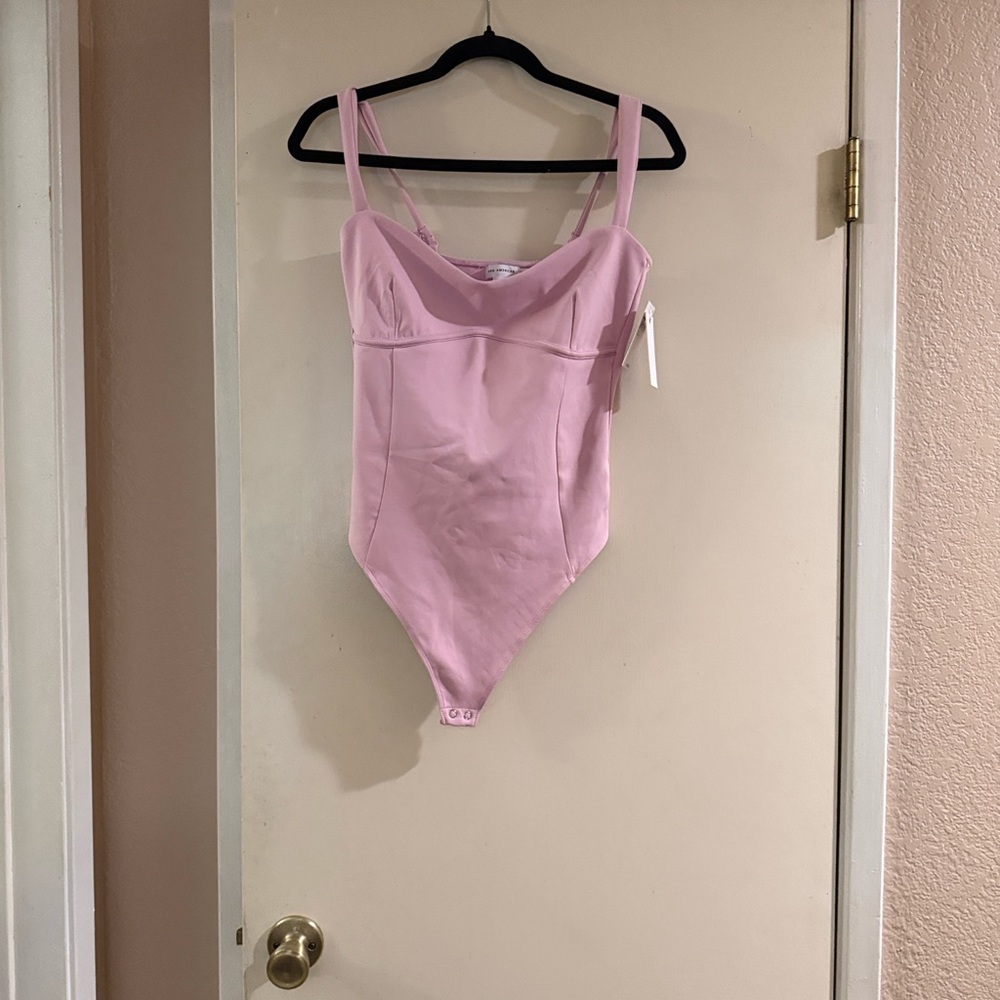 Good American Sculpting Bodysuit – NWT – Pink “Flora” – Size L